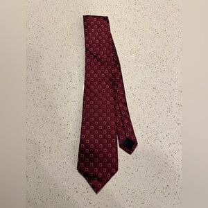 Pronto Uomo Men’s Silk Burgundy Elegant Burgundy Patterned Tie